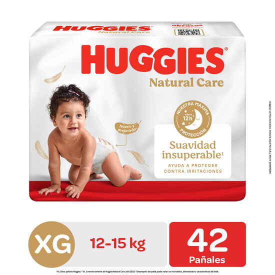 Pañal Huggies Natural Care Xtracare